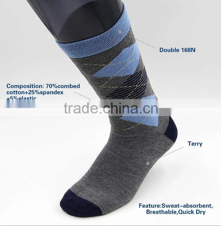 2015 Fashion Knee High Cotton Design Sock in Hot Sale!