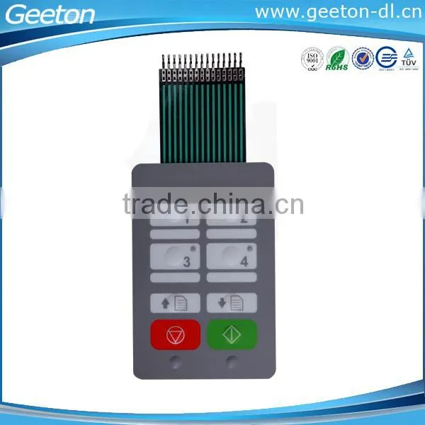 Custom Push Button Membrane Switch keypad With LED