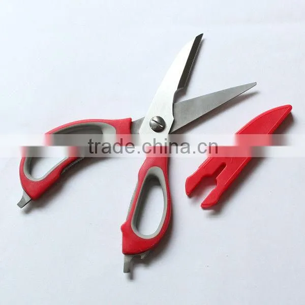 Multipurpose Stainless Steel Kitchen Scissors With Cap