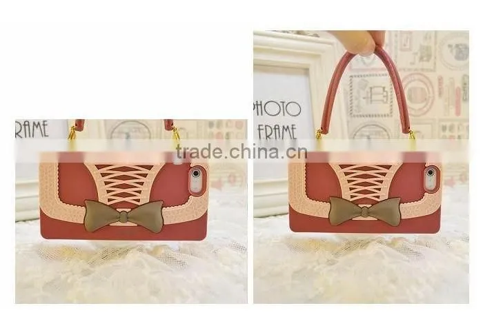 2013 Newest Silicone Bowknot Wallet Fancy Luxury Cell Phone Cases for Sumsung 9300/ 9500/ 7100 "11"
