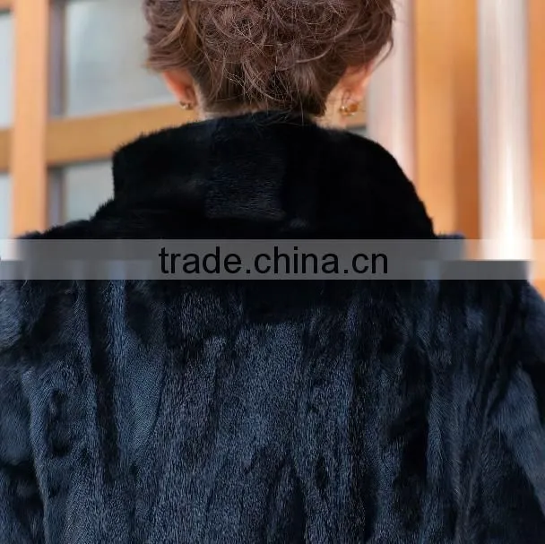 Newest Short Mink Fur Coats Women Korea Winter Fashion Model Coats 2013 with Stand Collar "11"