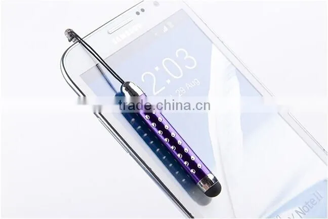 Diamond Stylus Mini Touch Pen With Dust Plug For iPad