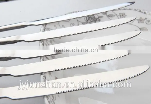 Stainless Steel Table knife with plain handle and low price