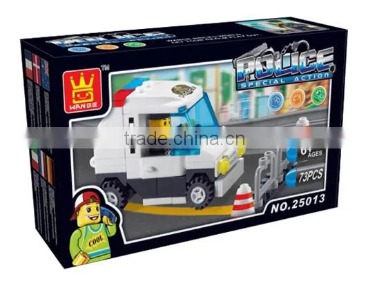 DIY Building Blocks City Police Toy plastic diy building blocks