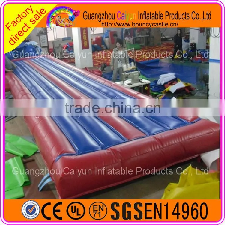 Indoor used inflatable tumble air track race track
