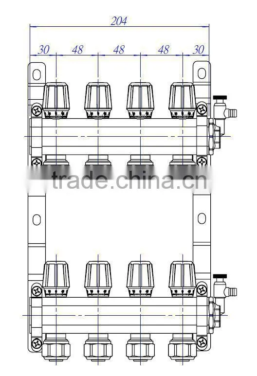 2 ways valve manifold brass underfloor heating manifolds digital manifold