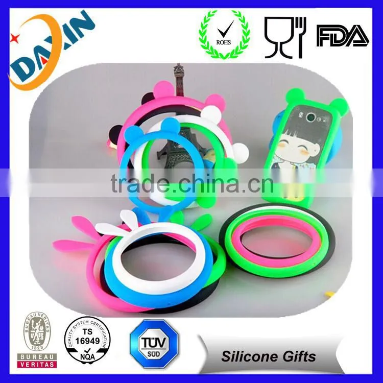 2015Universal Luminous Protective Silicone Bracelet Ring Phone Cover Bumper Case