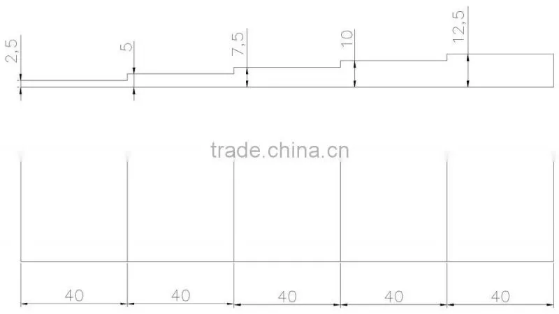 ultrasonic step Calibration blocks (YZF-Y692)