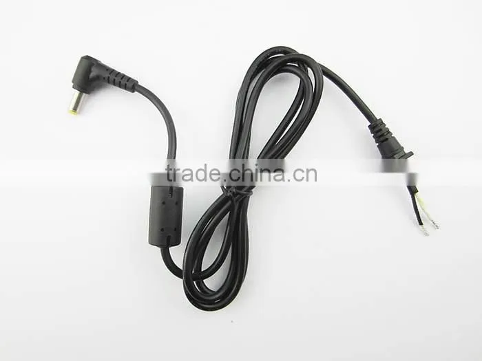 straight right angel dc cable for laptop adapter