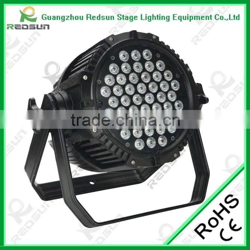RGBW outdoor night light par led high power waterproof led par 54 light