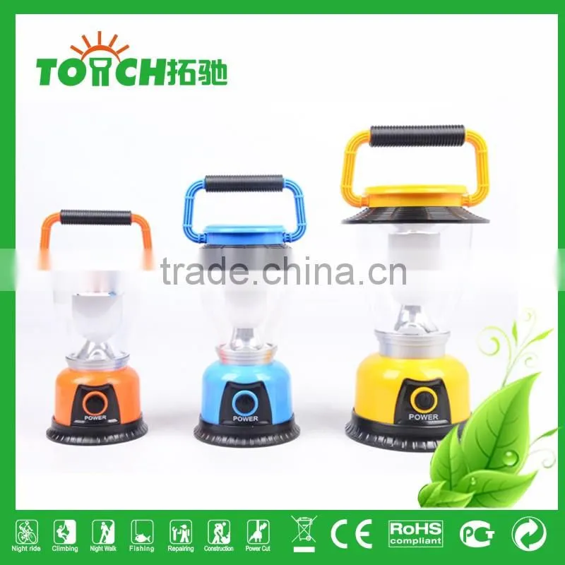 outdoor camping Lamp Rechargeable Light hiking use 4AAA battery colorfulhigh power camping lights for solar led lantern
