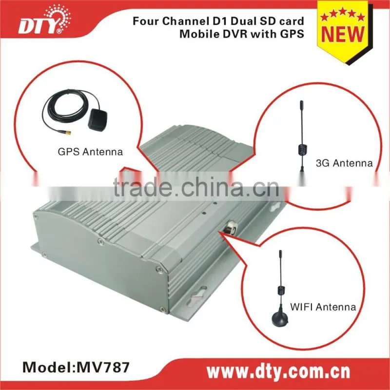 hot sale shenzhen 4 ch SD card car dvr rearview mirror, MV787 series