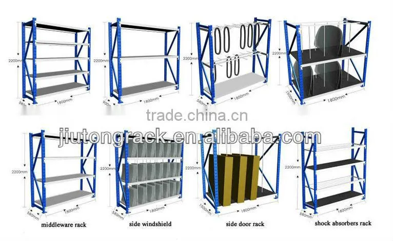 adjustable warehouse steel racking system for auto parts