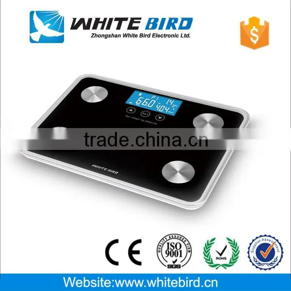 150kg/0.1kg LCD electronic digital colourful body fat analyzer with full display digital scale