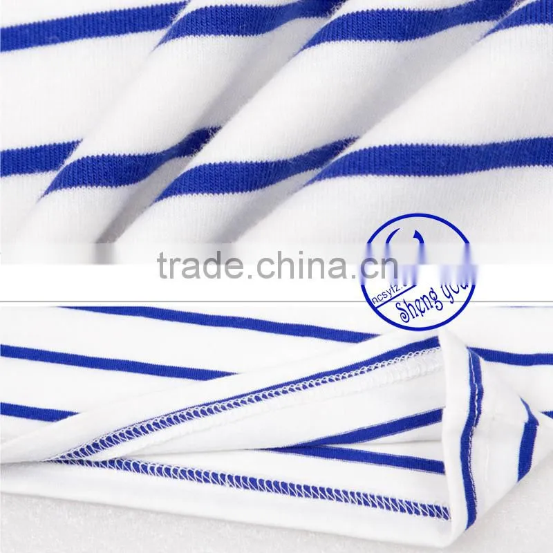 2015 China supplier custom fashion women yarn dyed t shirt wholesale