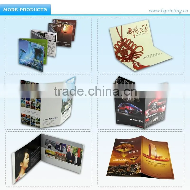 custom colorful brochure/catalog magazine book printing