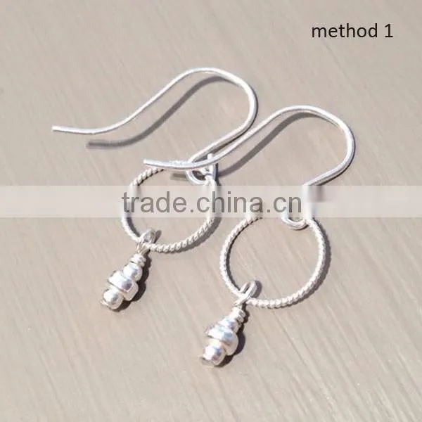 925 sterling silver drop earrings small dangle earrings minimalist silver earrings