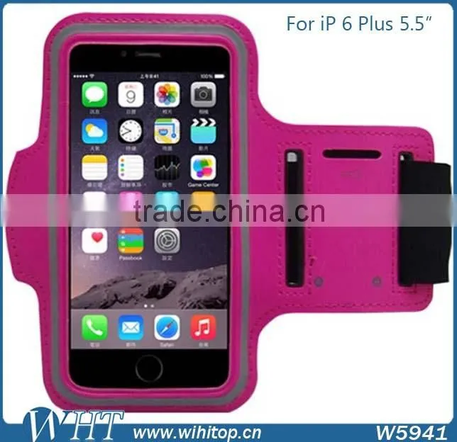 Sports Band for iPhone 6 Plus 5.5 Inch Armband Leather Case