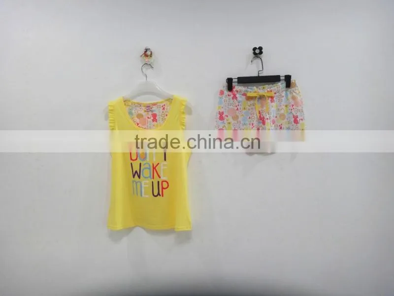 Lovely letters bowknot pajamas women