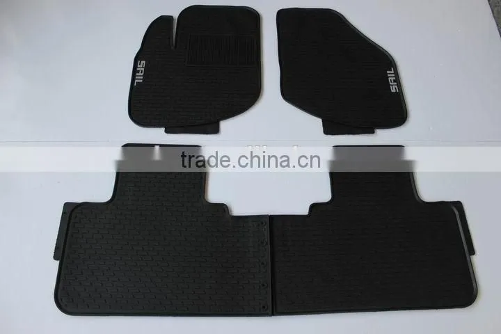Wholesale Full Set Type Branded Logo Rubber Car Floor Mats For CHEVROLET SAIL