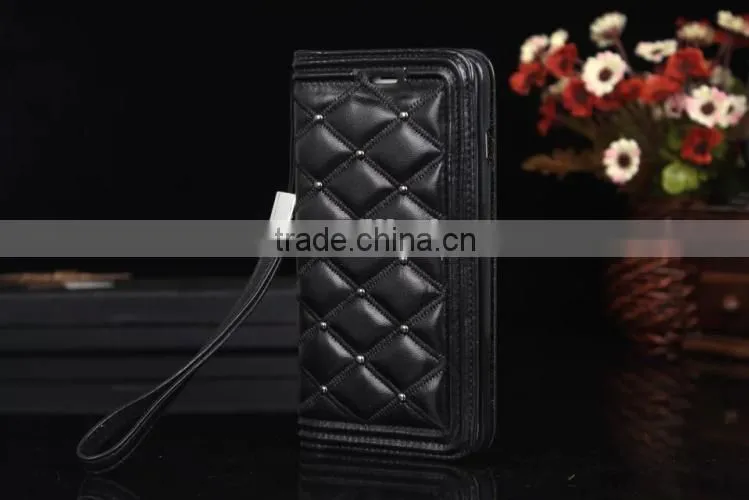 Lovely Lozenge Pattern Leather Case With Card Slot Wallet Case For iPhone 6