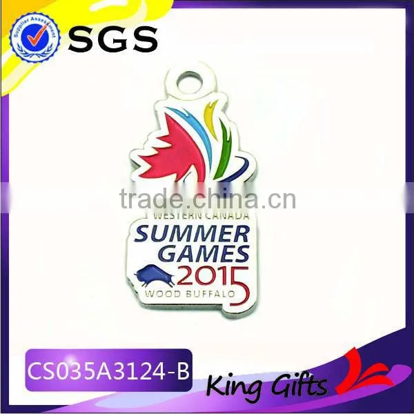 3D custom metal promotional keychain for ornament