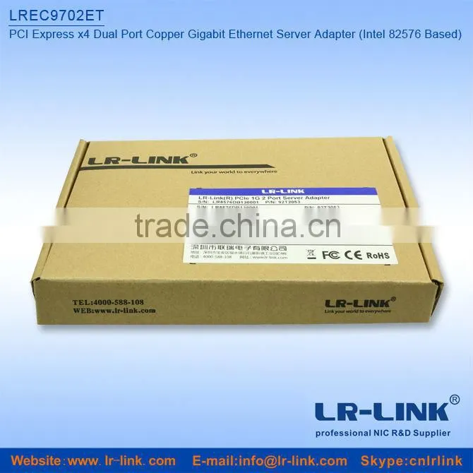Intel 82576 PCI-Ex4 Gigabit Dual Port Server Network card NIC,compatible with E1G42ET