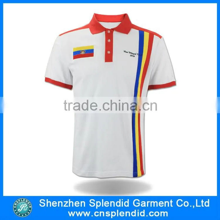 Custom plus size clothing men plain 100% cotton polo shirt