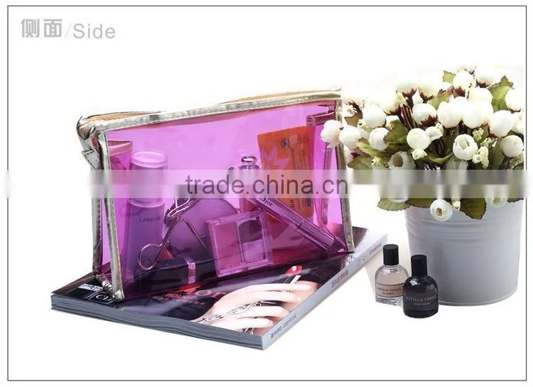 clear plastic zipper pouch;clear Makeup bag;cheap wholesale makeup bags