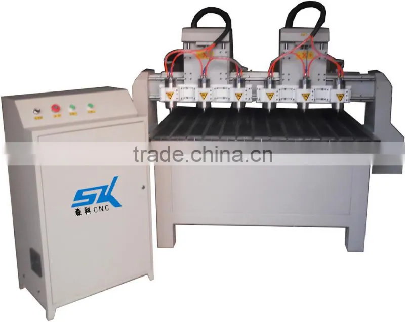 2 heads 4 head and 8 head cnc router carving Wood PVC Acrylic MDF sofa table furniture legs SKW-1325