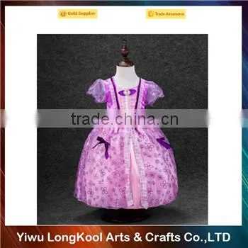 2016 Fashion summer new model girl fancy tutu dress beautiful princess dress