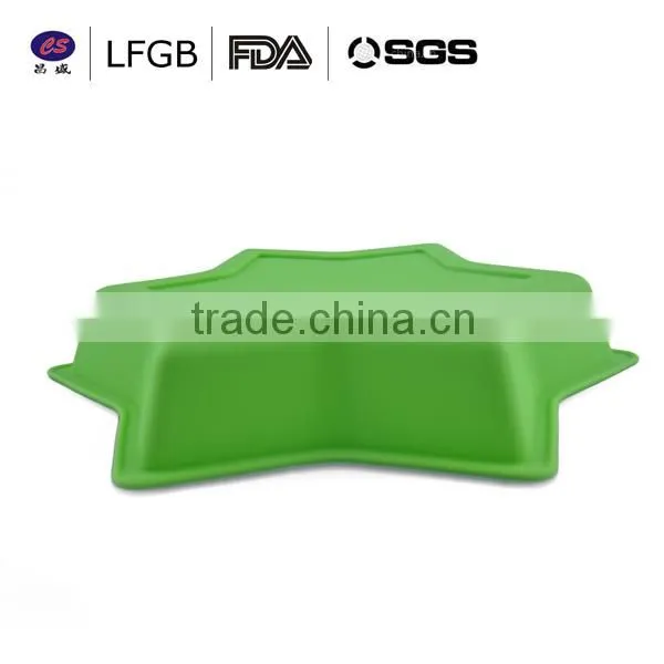 DIY fashionable high quality star shape silicone cake molds