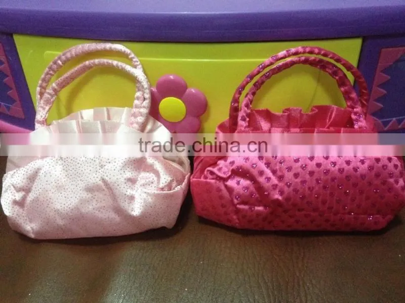 Beautiful girls' handbag decorative dress up tote bag fabric purse
