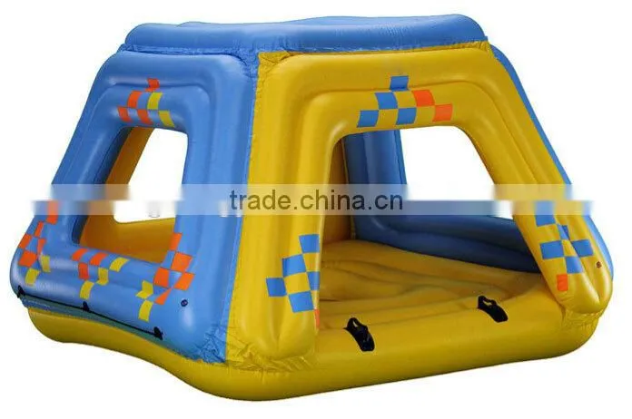Inflatable Water Floating Fortress for Four Person , inflatable water games, play games on water