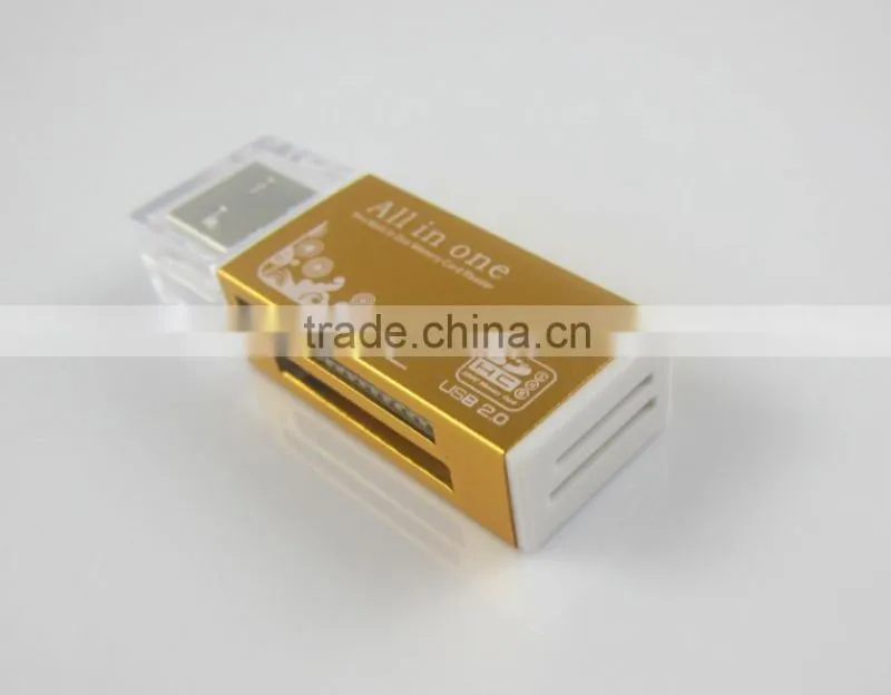 All in One Aluminium Memory Micro SD SDHC TF MS M2 Card Reader