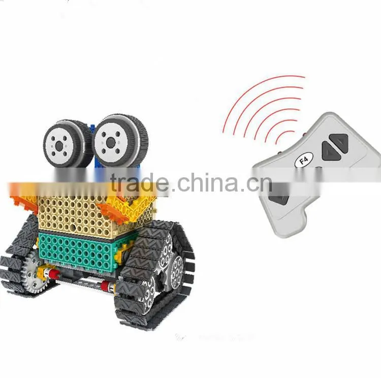 2 in 1 four channel rc building blocks kids educational