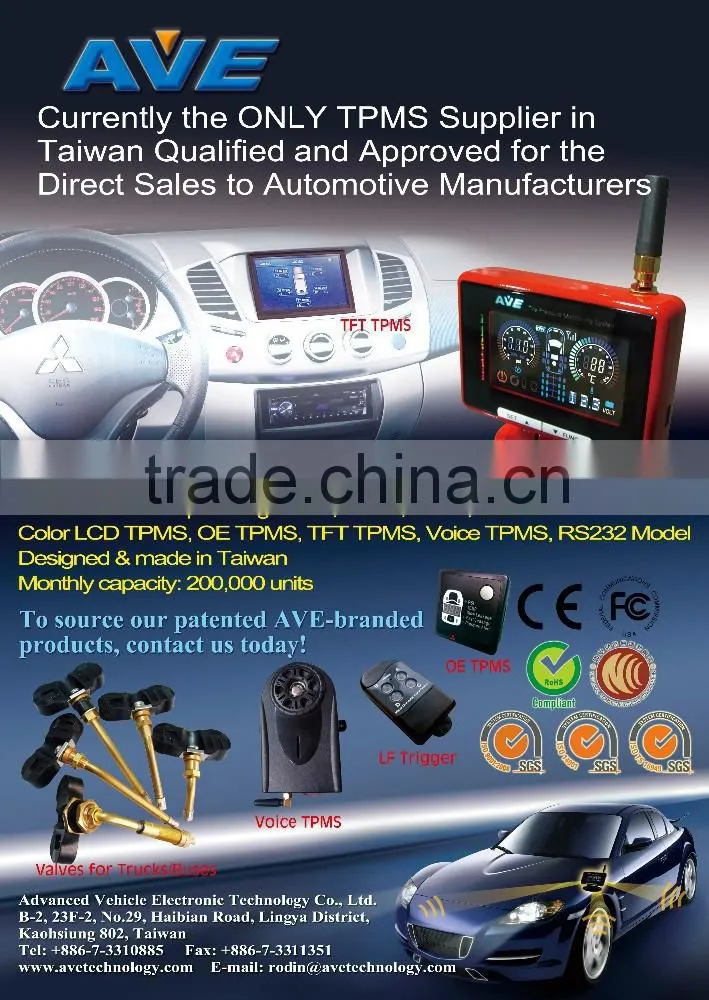Best Quality AVE TPMS Your security alarm for car