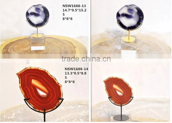 High quality agate bullet, cross handicraft ornaments
