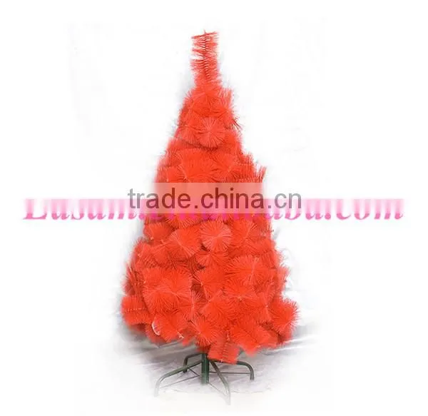 Hot selling christmas decor,wholesale pine needle Red christmas tree