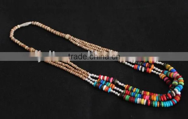 New Arrival Fashionable Bosnian Style Colorful Beads Necklace