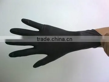 4mil Black Nitrile Industrial disdosable Glove, Powder-Free