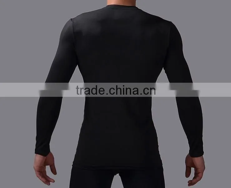 Men Spiderman Fitness Bodybuilding Running T shirts Long Sleeve Training Quick Dry T Shirt