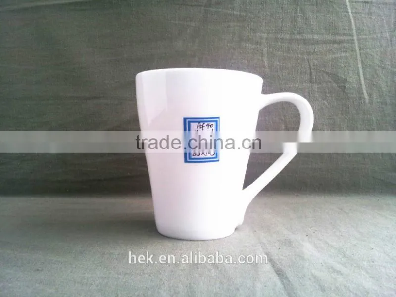 White ceramic Bone China Ceramic Coffee Mug with Handle