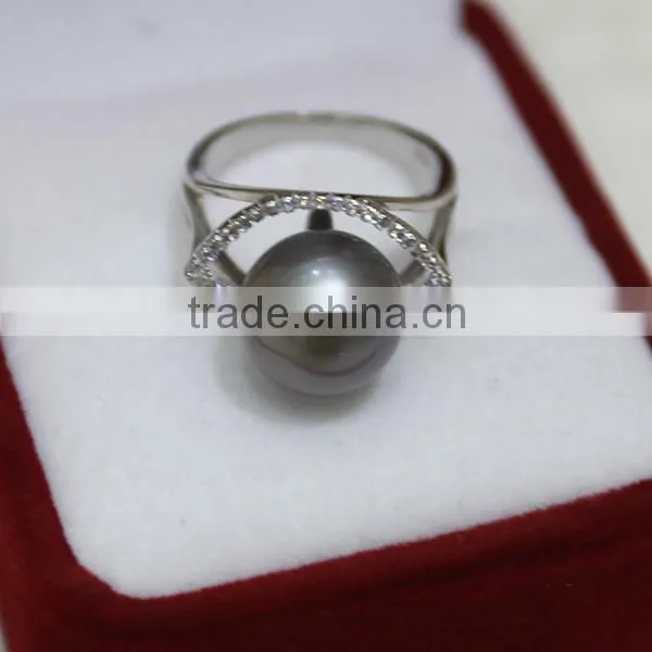 latest design pearl price natural pearl ring real 925 silver ring