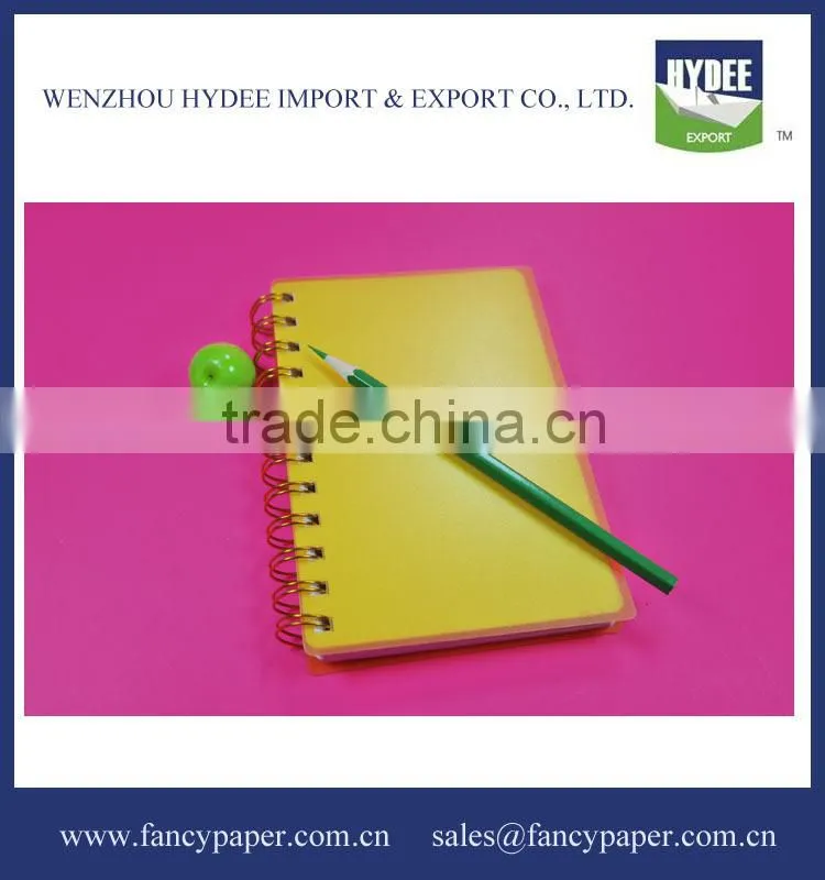 Spiral Notebook with Plastic Cover