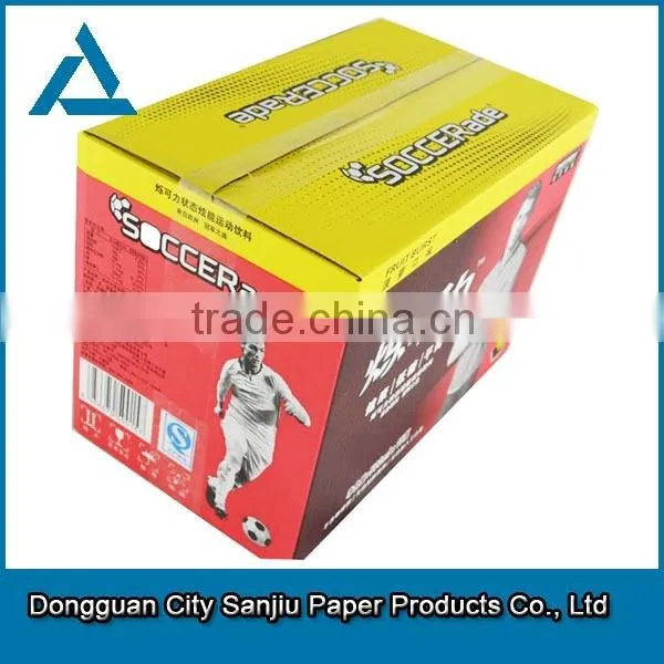Folding Corrugated paper packing box woth PVC window
