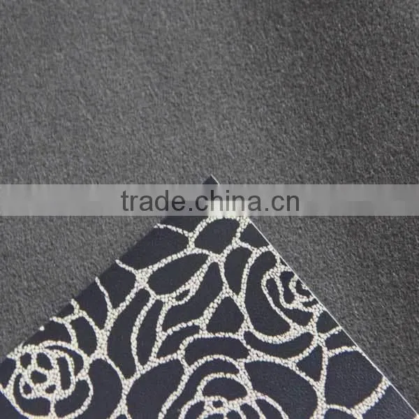 PU printing leather for making lady dress shoes