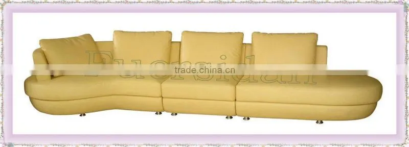 hot sale dubai modern design top grain leather sofa bed