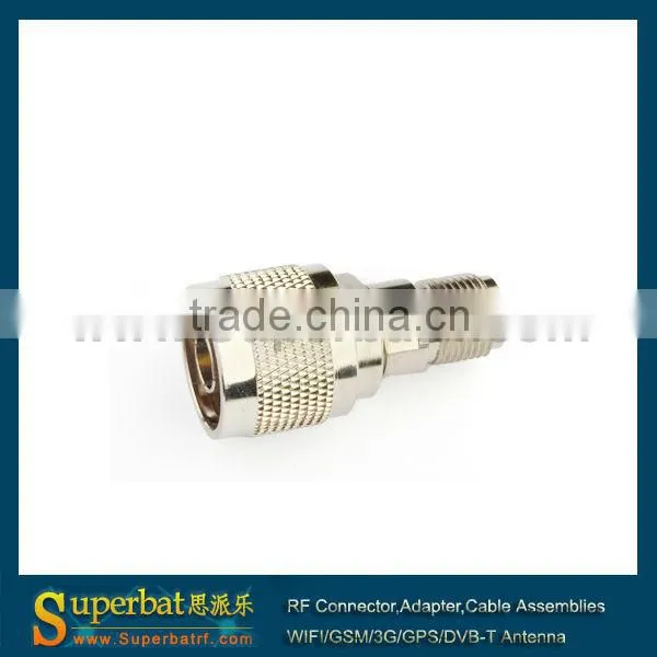 N-TNC RF adapter N Plug to RP-TNC Jack (male pin) straight long Type
