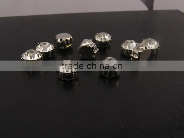Decorative White Sew-on Stones Embellishments Wholesale Rhinestones
